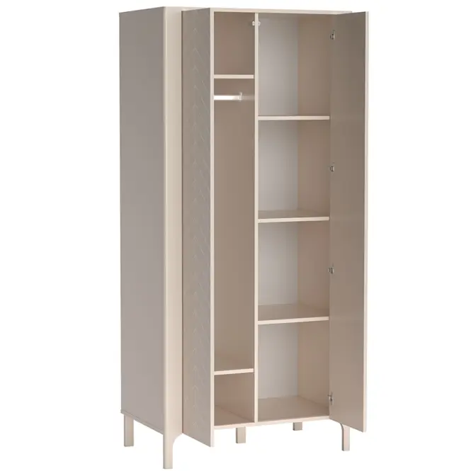 Skriňa Malumi M7 90 cm – kašmír, dvojdverová,3