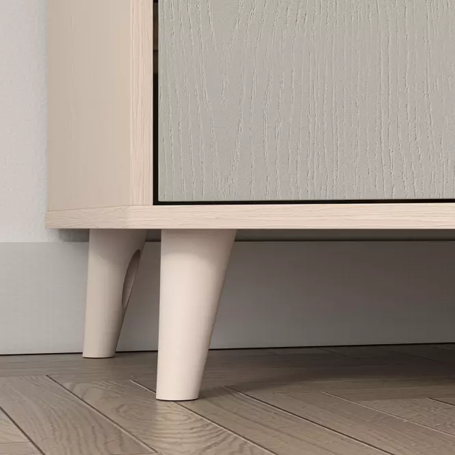 Skriňa Mevel 01 Púštny piesok/Šedá Pallad,9