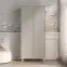 Skriňa Mevel 02 Púštny piesok/Šedá Pallad,2