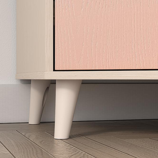 Skriňa  Mevel 01 Púštny piesok/Millenial Pink