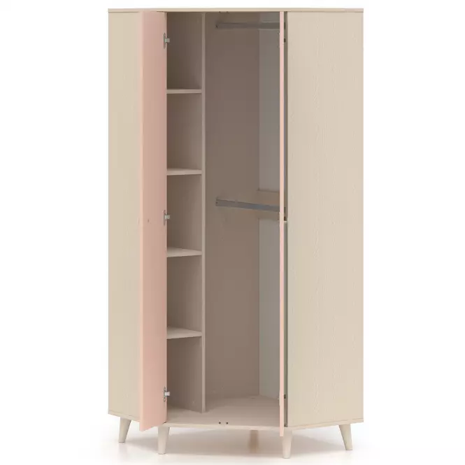 Skriňa  Mevel 01 Púštny piesok/Millenial Pink,5