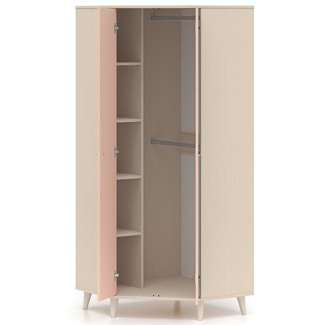 Skriňa  Mevel 01 Púštny piesok/Millenial Pink,5