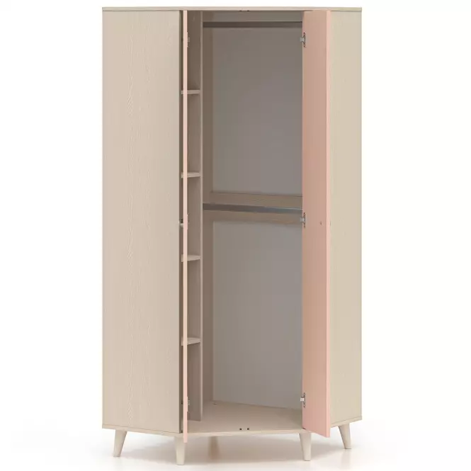 Skriňa  Mevel 01 Púštny piesok/Millenial Pink
