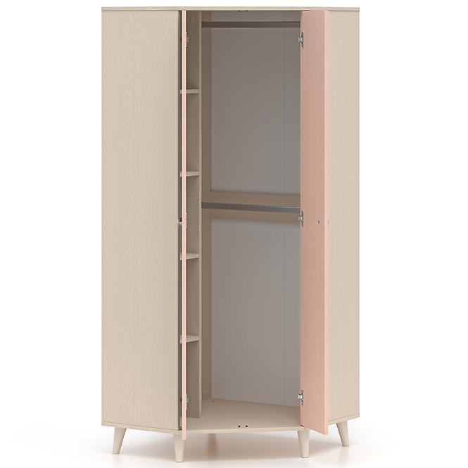 Skriňa  Mevel 01 Púštny piesok/Millenial Pink