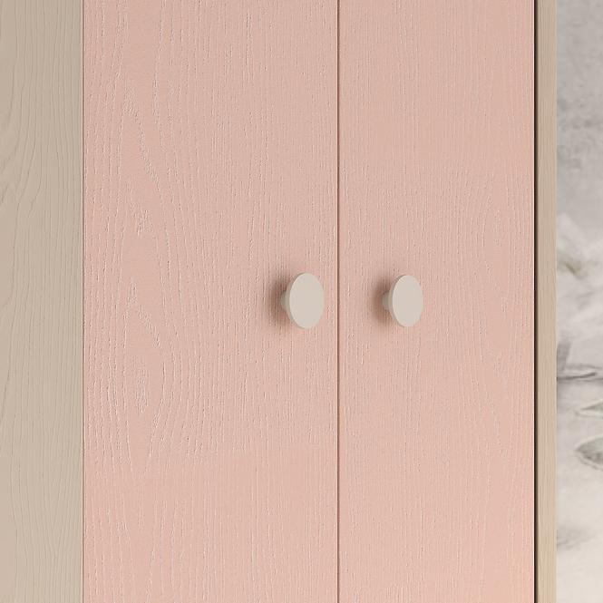 Skriňa  Mevel 01 Púštny piesok/Millenial Pink,9