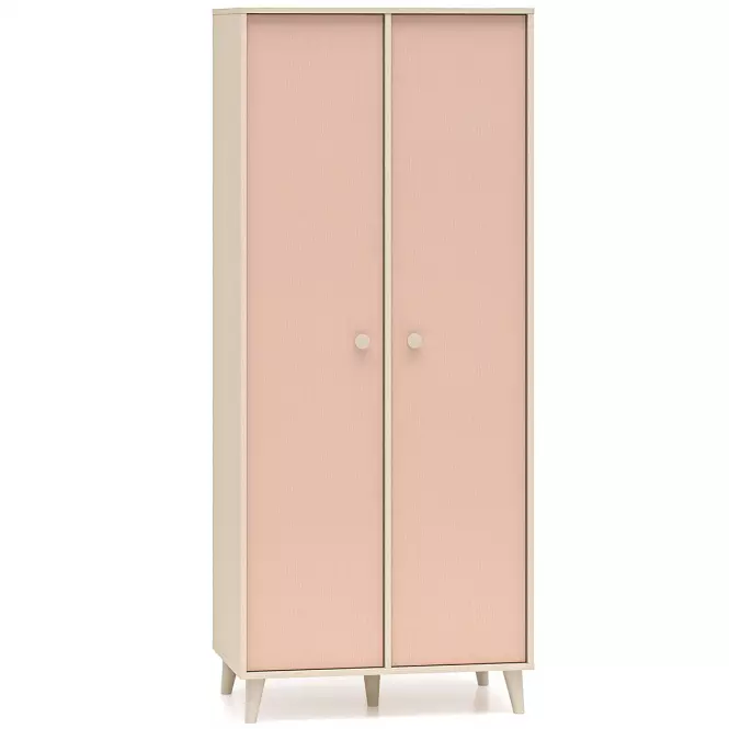 Skriňa Mevel 02 Púštny piesok/Millenial Pink