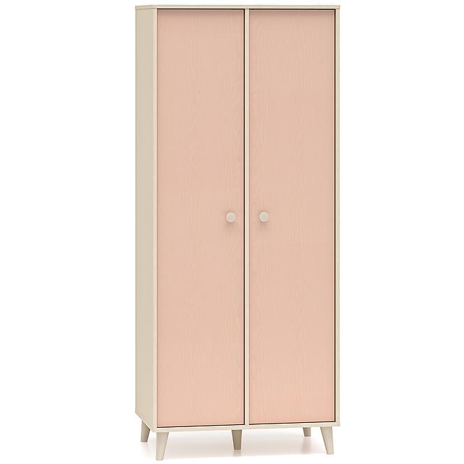 Skriňa Mevel 02 Púštny piesok/Millenial Pink,2