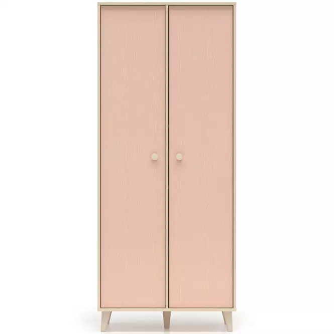 Skriňa Mevel 02 Púštny piesok/Millenial Pink