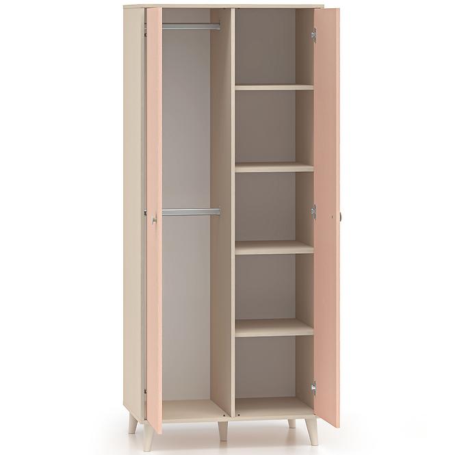 Skriňa Mevel 02 Púštny piesok/Millenial Pink,5