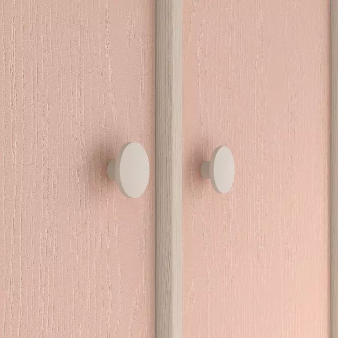 Skriňa Mevel 02 Púštny piesok/Millenial Pink