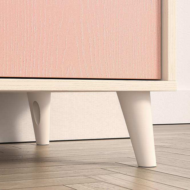 Skriňa Mevel 02 Púštny piesok/Millenial Pink,8
