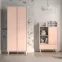 Skriňa Mevel 02 Púštny piesok/Millenial Pink,9