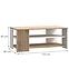 Konferenčný stolík Zaandam 60x110 biely/artisan,3