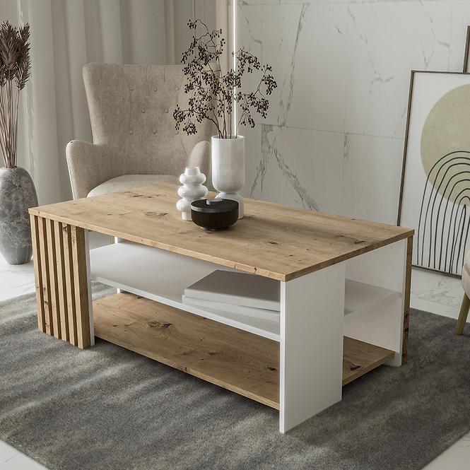 Konferenčný stolík Zaandam biely/artisan CFTT5221-C881