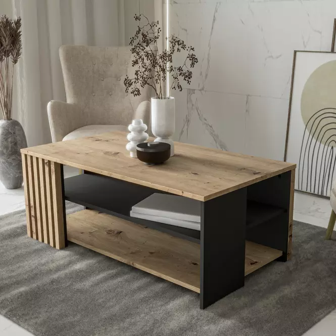 Konferenčný stolík Zaandam artisan/čierna CFTT5221-M624