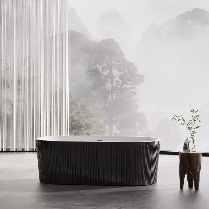 Voľne stojaca vaňa Lux Black 170x80x58