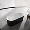 Voľne stojaca vaňa Lux Black 170x80x58,3