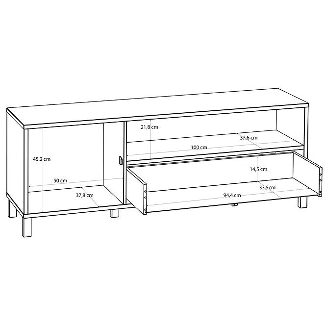 TV stolík Skelbit RTTT222L-D95D,7