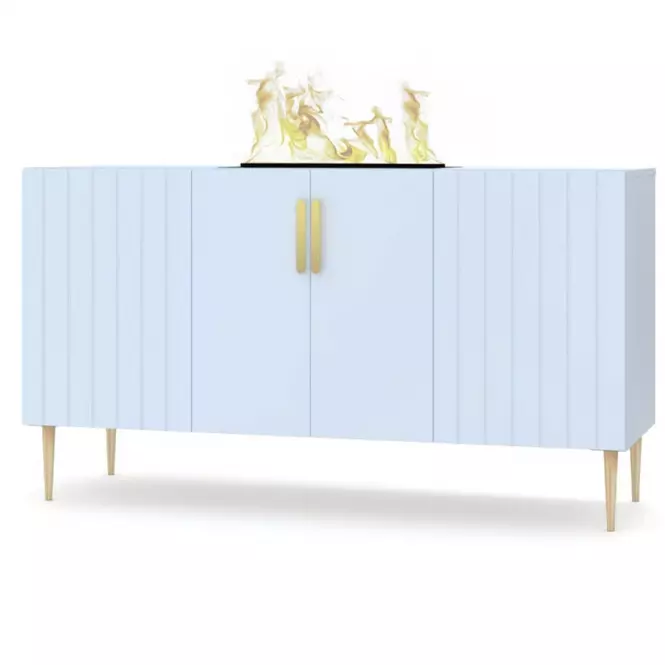 Elektrický krb Prins 500  Baby Blue,2