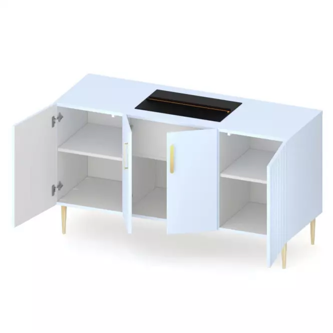 Elektrický krb Prins 500  Baby Blue,3