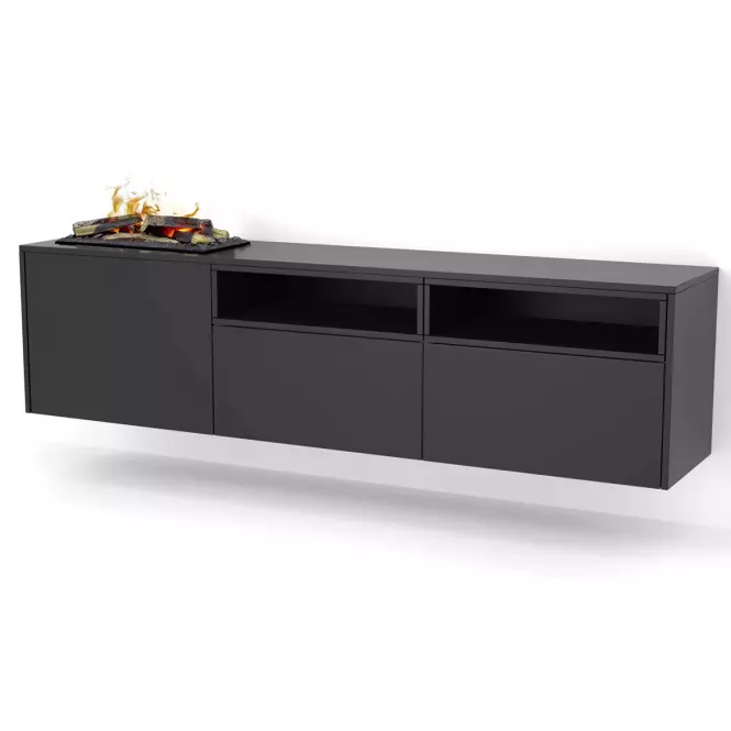 Elektrický krb Tecero Cassette 400/600 čierny