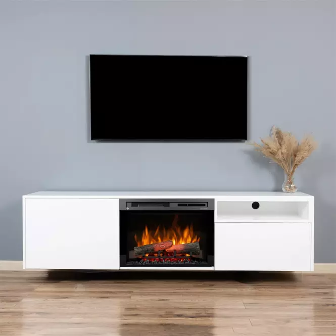 Elektrický krb Tecero 26" biely mat,2