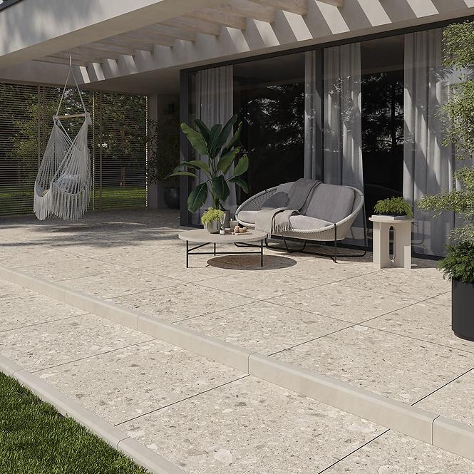 Terasové dlaždice Terrazzo Stone Warm Beige 20 mm 59,3/59,3 Rekt.