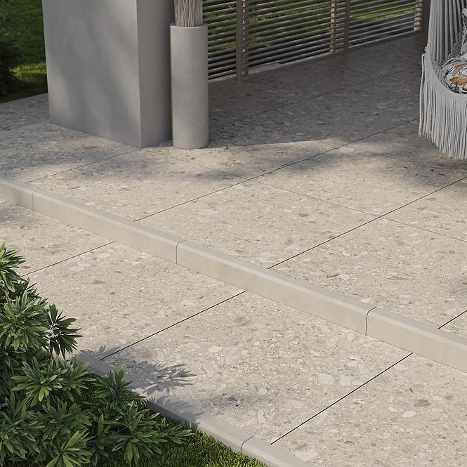 Terasové dlaždice Terrazzo Stone Warm Beige 20 mm 59,3/59,3 Rekt.