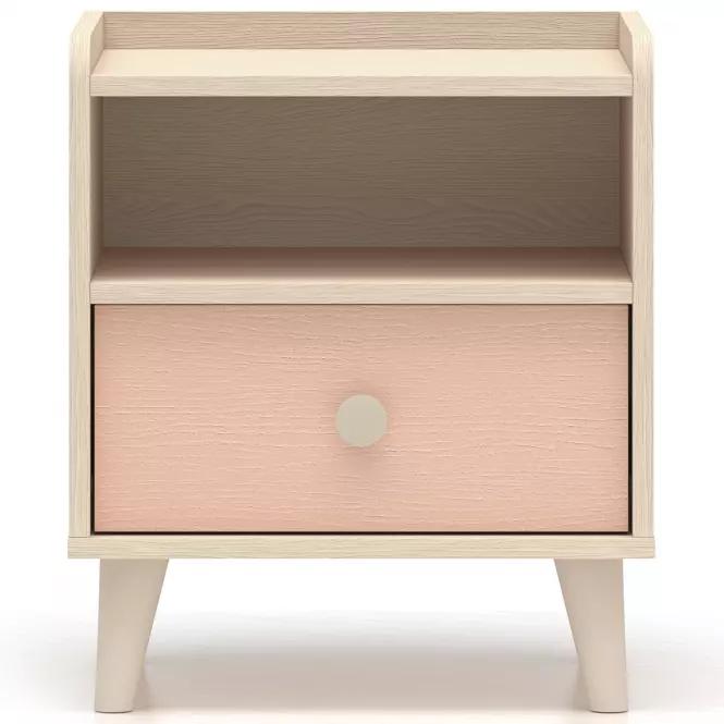 Nočný stolík Mevel 10 Púštny piesok/Mill. Pink,2