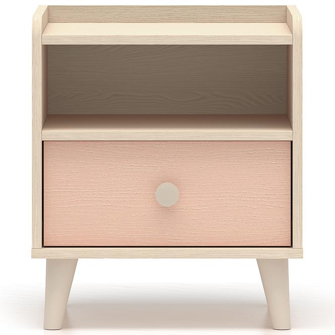 Nočný stolík Mevel 10 Púštny piesok/Mill. Pink,2