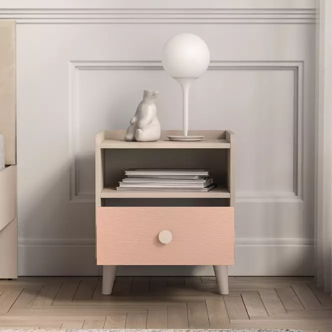 Nočný stolík Mevel 10 Púštny piesok/Mill. Pink,4
