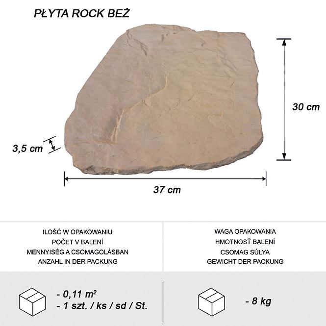 Nášľapný kameň Rock 30-37 cm béžový,4