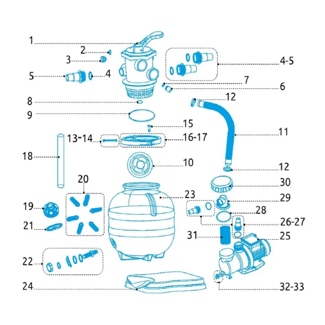 Motor pieskového čerpadla Prostar 6