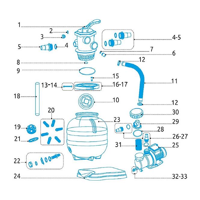 Motor pieskového čerpadla Prostar 6