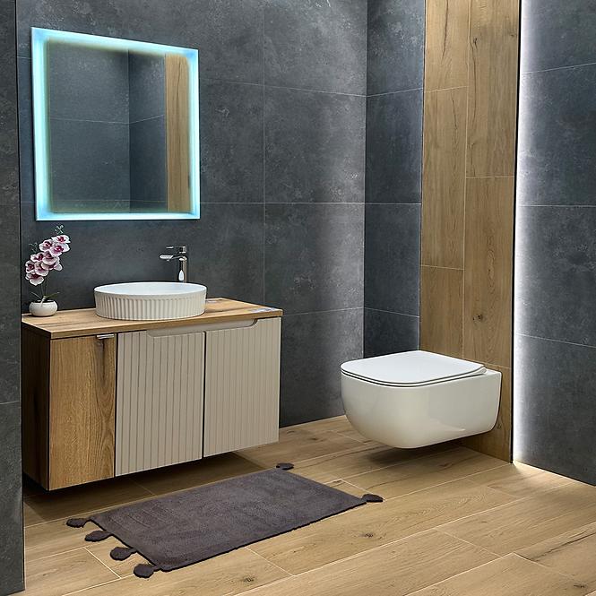 Kúpeľňová predložka 50x80xm, hnedá