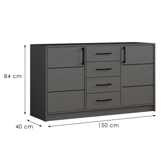 Komoda Belluno Grafit,2