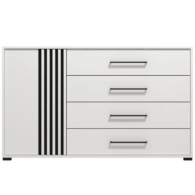 Komoda Ascalon 2k4f 135 Biely 11013853,2