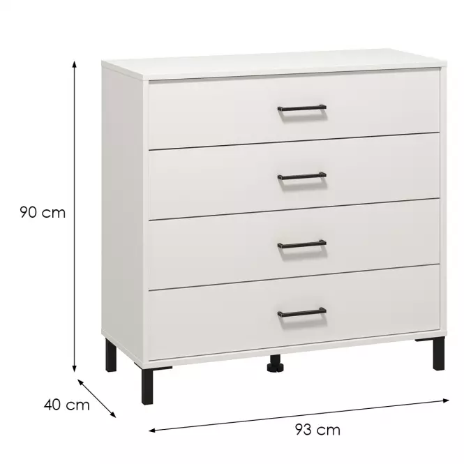 Komoda Vienne 4k Biely 11013600