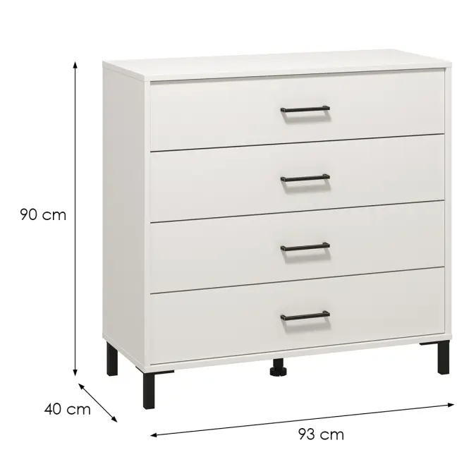 Komoda Vienne 4k Biely 11013600,2