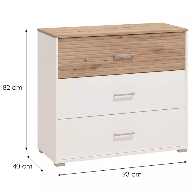 Komoda Bolzano 3f Biely 11013508