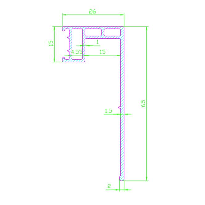 Kryt na stropnú lištu 300cm biely,3