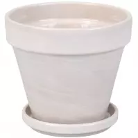 Kvetináč BLT lazúra granit 10 cm + podmiska  9 cm