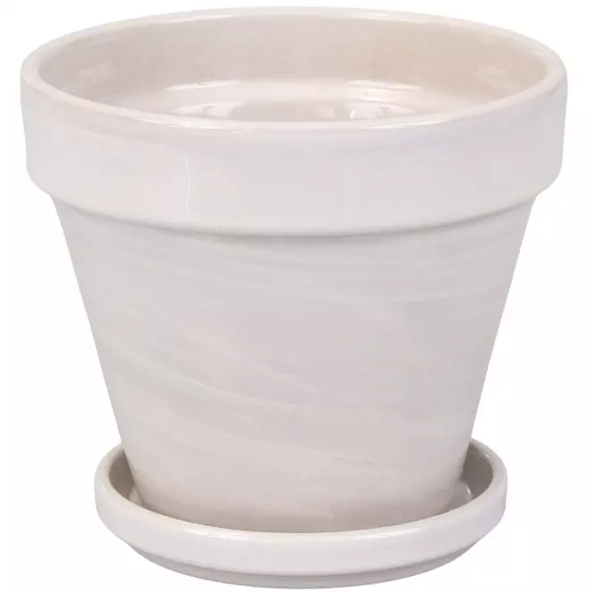 Kvetináč BLT lazúra granit 14 cm + podmiska 13 cm