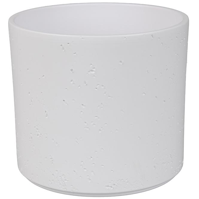 Obal na kvetináč Pillar Lava 14  cm biely mat