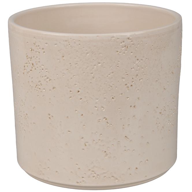 Obal na kvetináč Pillar Lava 14  cm krémový
