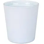 Obal na kvetináč sklenený Cyntia 13 cm biely mat