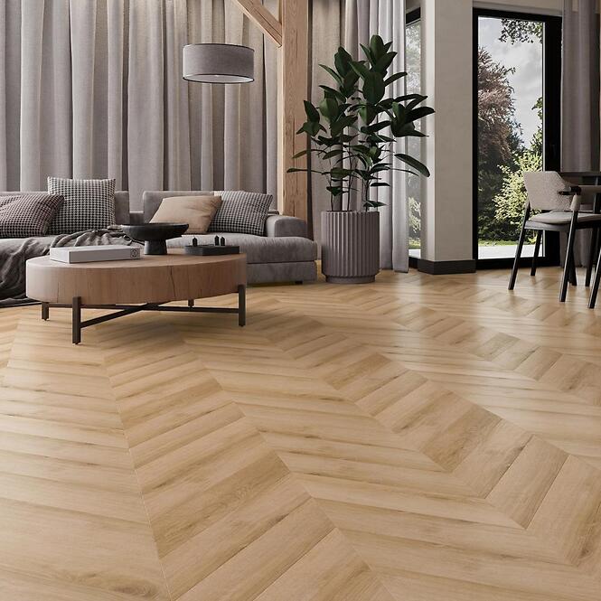 Vinylová podlaha SPC 91599 Dub Riverton Chevron 4V 4,5mm 0,3mm