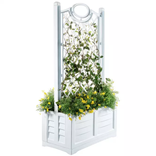 Okenný kvetináč 80 cm Separe biely,3