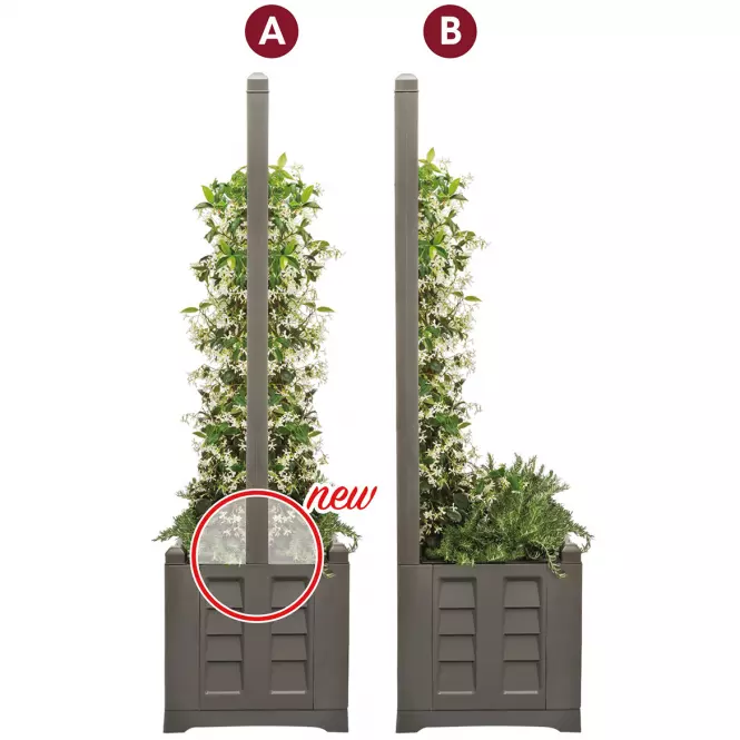 Okenný kvetináč 80 cm Separe sivá