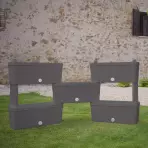 Okenný kvetináč Kit5 sivá